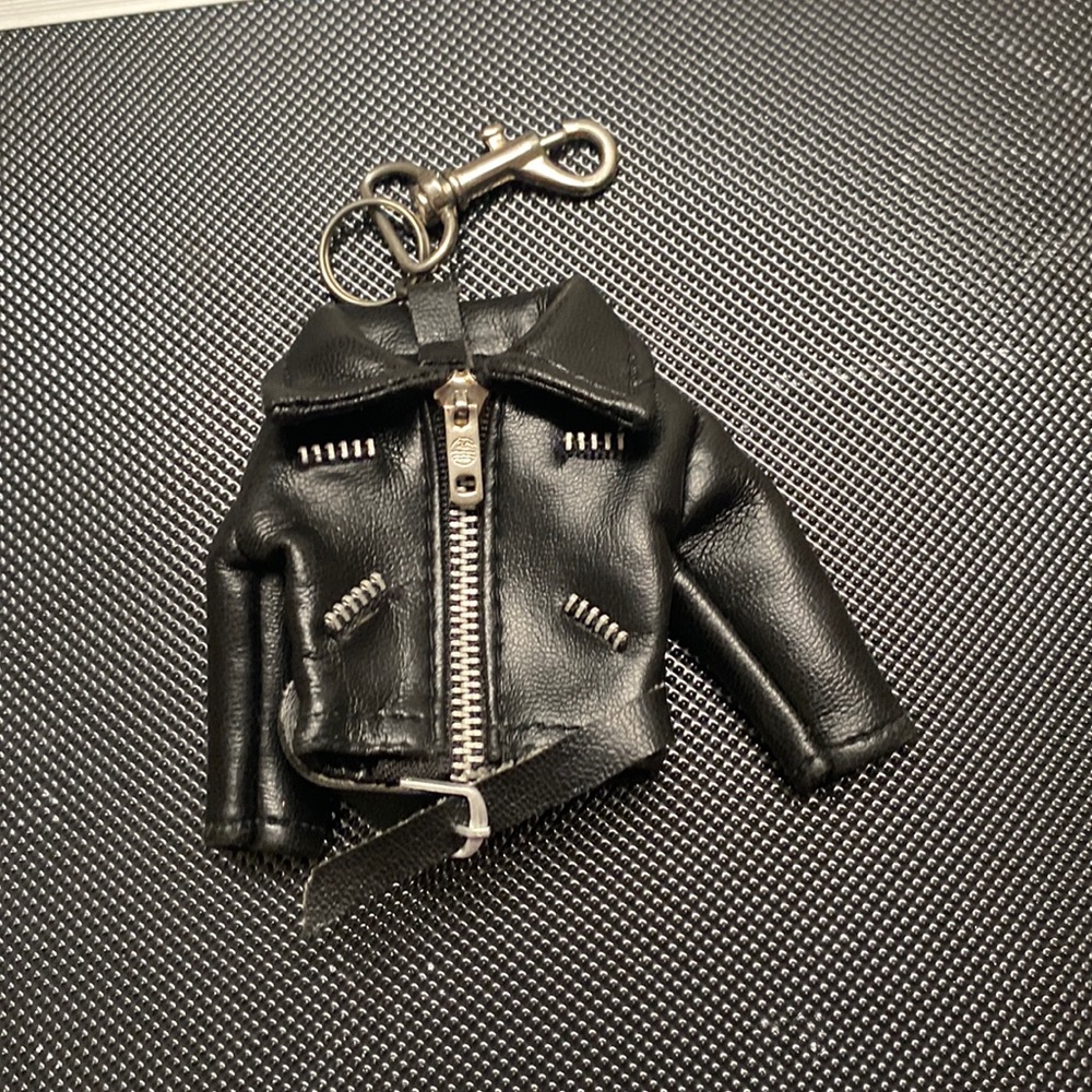 Leather Jacket Keychain